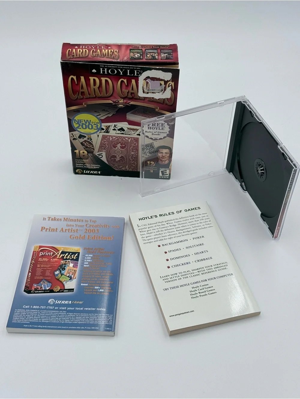 Hoyle Puzzle, Card & Board Games - Boxes, Cases, Manuals -No Games (PC MAC 2004)